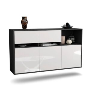 Sideboard Enterprise, Weiß, hängend (136x79x35cm)