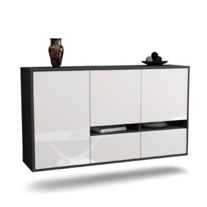 Sideboard Lancaster, Weiß, hängend (136x79x35cm)