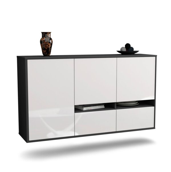 Sideboard Lancaster, Weiß, hängend (136x79x35cm)