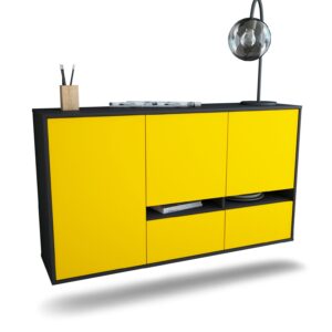 Sideboard Lancaster, Gelb, hängend (136x79x35cm)