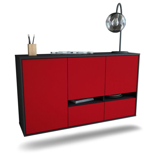 Sideboard Lancaster, Bordeaux, hängend (136x79x35cm)