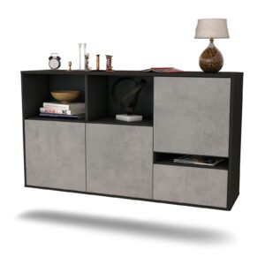 Sideboard Salinas, Beton, hängend (136x79x35cm)