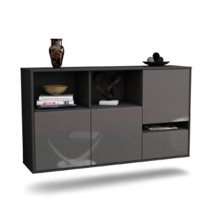 Sideboard Salinas, Grau, hängend (136x79x35cm)
