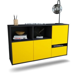 Sideboard Salinas, Gelb, hängend (136x79x35cm)
