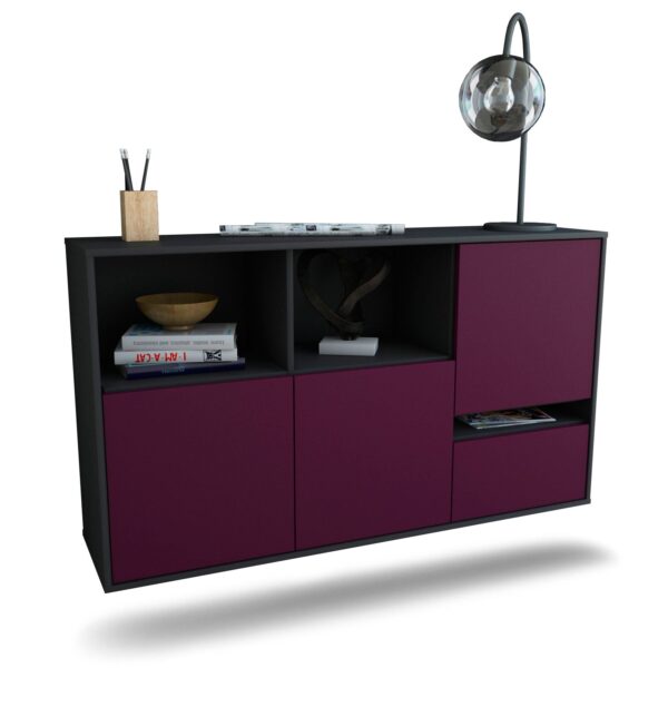 Sideboard Salinas, Lila, hängend (136x79x35cm)