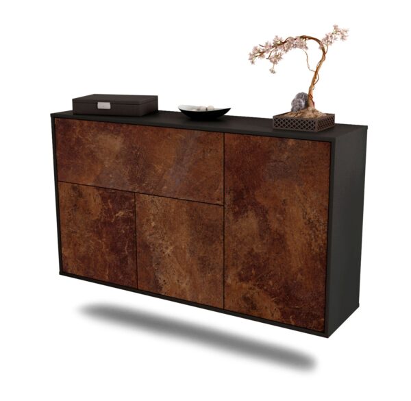 Sideboard Naperville, Rost, hängend (136x79x35cm)
