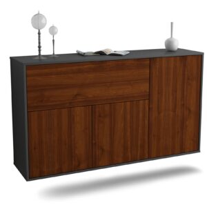 Sideboard Naperville, Walnuss, hängend (136x79x35cm)