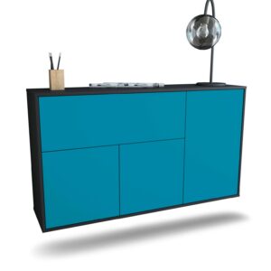 Sideboard Naperville, Türkis, hängend (136x79x35cm)