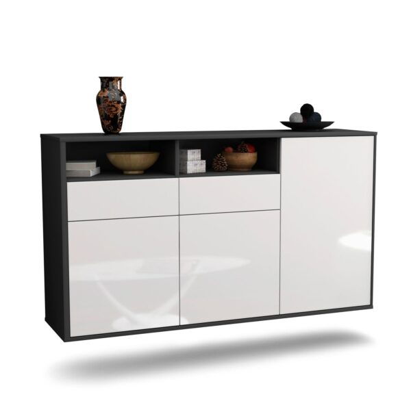 Sideboard Hollywood, Weiß, hängend (136x79x35cm)