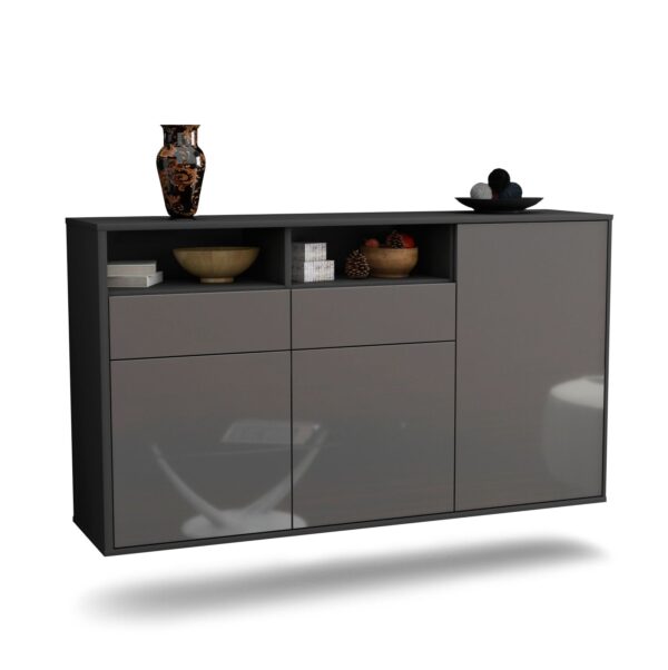 Sideboard Hollywood, Grau, hängend (136x79x35cm)