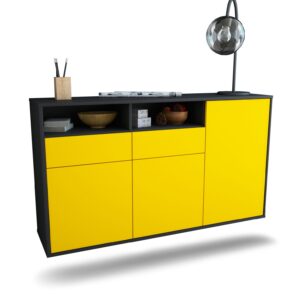 Sideboard Hollywood, Gelb, hängend (136x79x35cm)