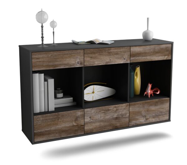 Sideboard Torrance, Treibholz, hängend (136x79x35cm)