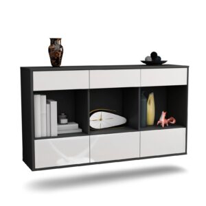 Sideboard Torrance, Weiß, hängend (136x79x35cm)