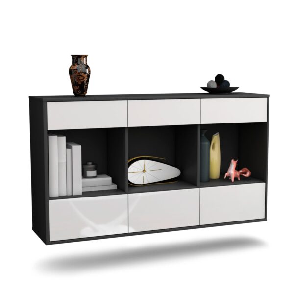 Sideboard Torrance, Weiß, hängend (136x79x35cm)