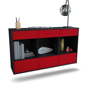 Sideboard Torrance, Bordeaux, hängend (136x79x35cm)