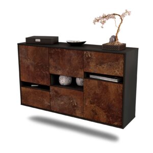 Sideboard Hayward, Rost, hängend (136x79x35cm)