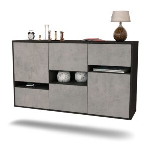 Sideboard Hayward, Beton, hängend (136x79x35cm)