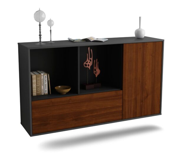Sideboard Palmdale, Walnuss, hängend (136x79x35cm)