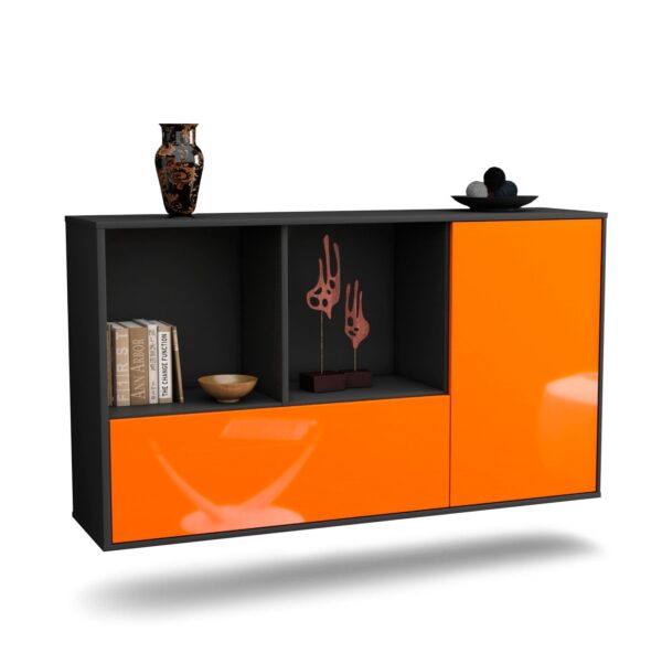 Sideboard Palmdale, Orange, hängend (136x79x35cm)