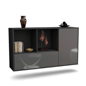 Sideboard Palmdale, Grau, hängend (136x79x35cm)