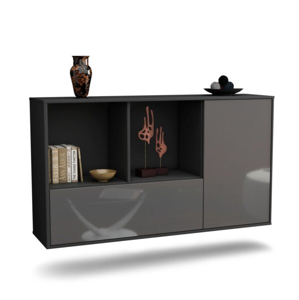 Sideboard Palmdale, Grau, hängend (136x79x35cm)