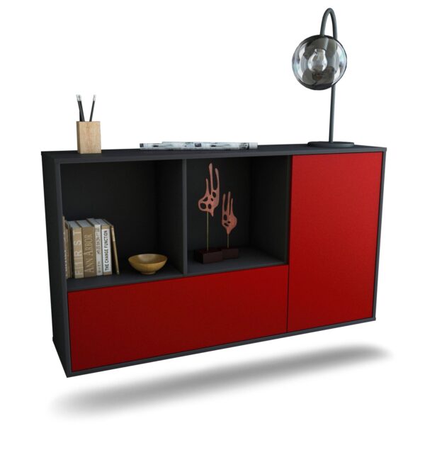 Sideboard Palmdale, Bordeaux, hängend (136x79x35cm)