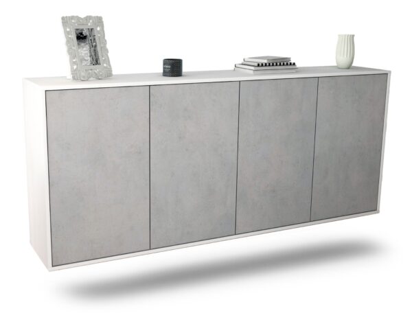 Sideboard Lakewood, Beton, hängend (180x79x35cm)