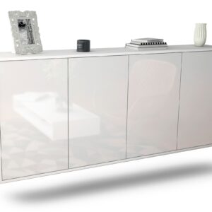 Sideboard Lakewood, Weiß, hängend (180x79x35cm)