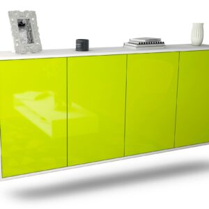 Sideboard Lakewood, Grün, hängend (180x79x35cm)