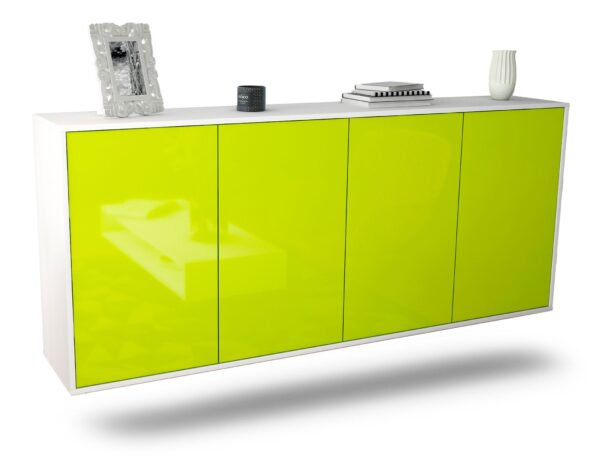 Sideboard Lakewood, Grün, hängend (180x79x35cm)