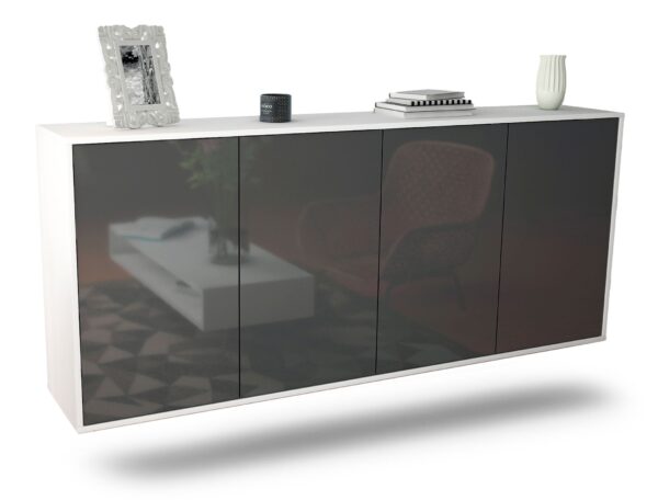 Sideboard Lakewood, Grau, hängend (180x79x35cm)
