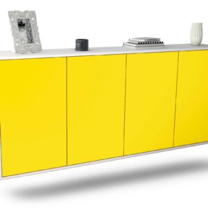 Sideboard Lakewood, Gelb, hängend (180x79x35cm)