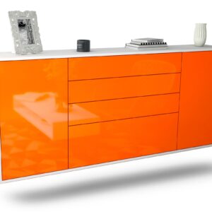 Sideboard Alexandria, Orange, hängend (180x79x35cm)