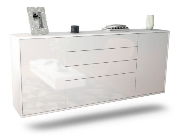 Sideboard Alexandria, Weiß, hängend (180x79x35cm)