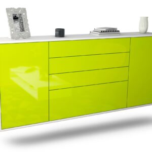 Sideboard Alexandria, Grün, hängend (180x79x35cm)