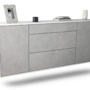 Sideboard Syracuse, Beton, hängend (180x79x35cm)