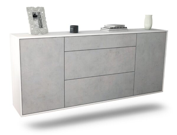 Sideboard Syracuse, Beton, hängend (180x79x35cm)