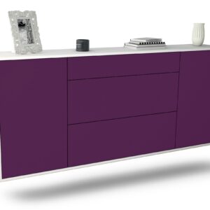 Sideboard Syracuse, Lila, hängend (180x79x35cm)