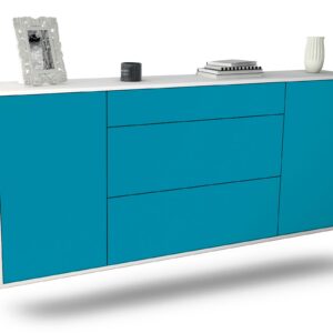 Sideboard Syracuse, Türkis, hängend (180x79x35cm)