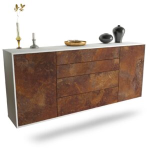 Sideboard Bridgeport, Rost, hängend (180x79x35cm)
