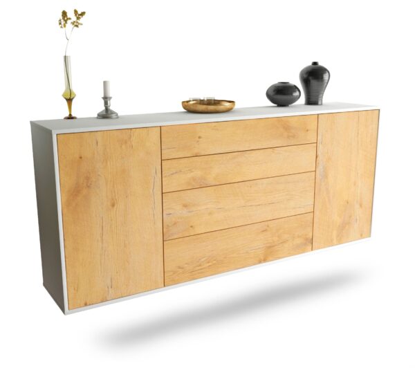 Sideboard Bridgeport, Eiche, hängend (180x79x35cm)