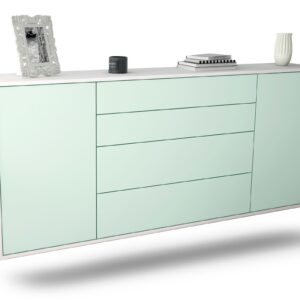 Sideboard Bridgeport, Mint, hängend (180x79x35cm)