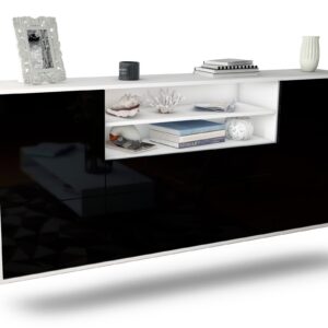 Sideboard Escondido, Schwarz, hängend (180x79x35cm)