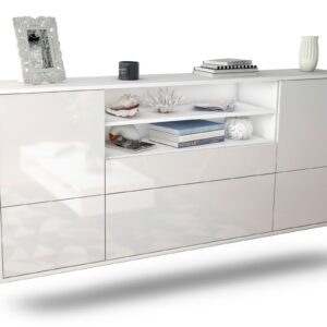 Sideboard Escondido, Weiß, hängend (180x79x35cm)