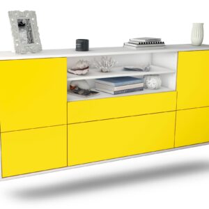 Sideboard Escondido, Gelb, hängend (180x79x35cm)