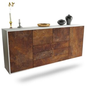 Sideboard Metairie, Rost, hängend (180x79x35cm)