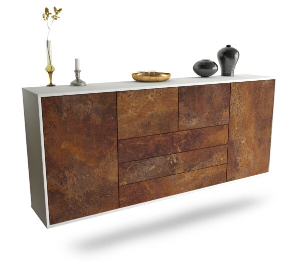Sideboard Metairie, Rost, hängend (180x79x35cm)