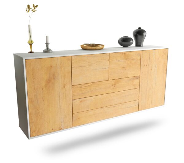 Sideboard Metairie, Eiche, hängend (180x79x35cm)