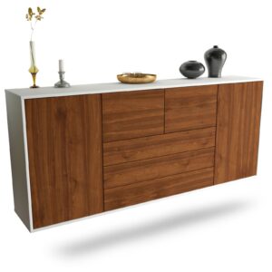 Sideboard Metairie, Walnuss, hängend (180x79x35cm)