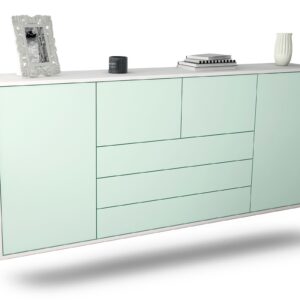 Sideboard Metairie, Mint, hängend (180x79x35cm)